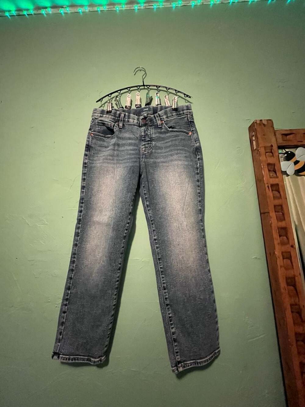 Jag Jeans Size 6 Blue Denim Straight Leg Jeans